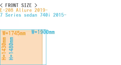 #E-208 Allure 2019- + 7 Series sedan 740i 2015-